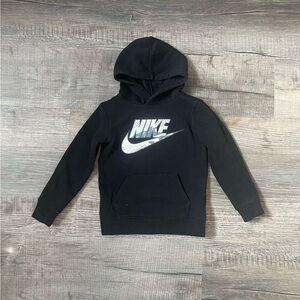 Nike Camo Pullover Hoodie Black Boys XS 4
